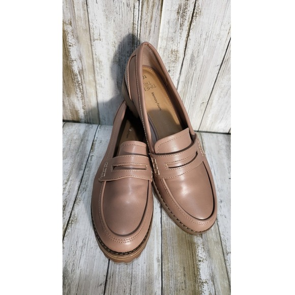 Time and Tru Women's Rose Pink Loafer Shoes Memory Foam Comfort Size 10 - Picture 6 of 9